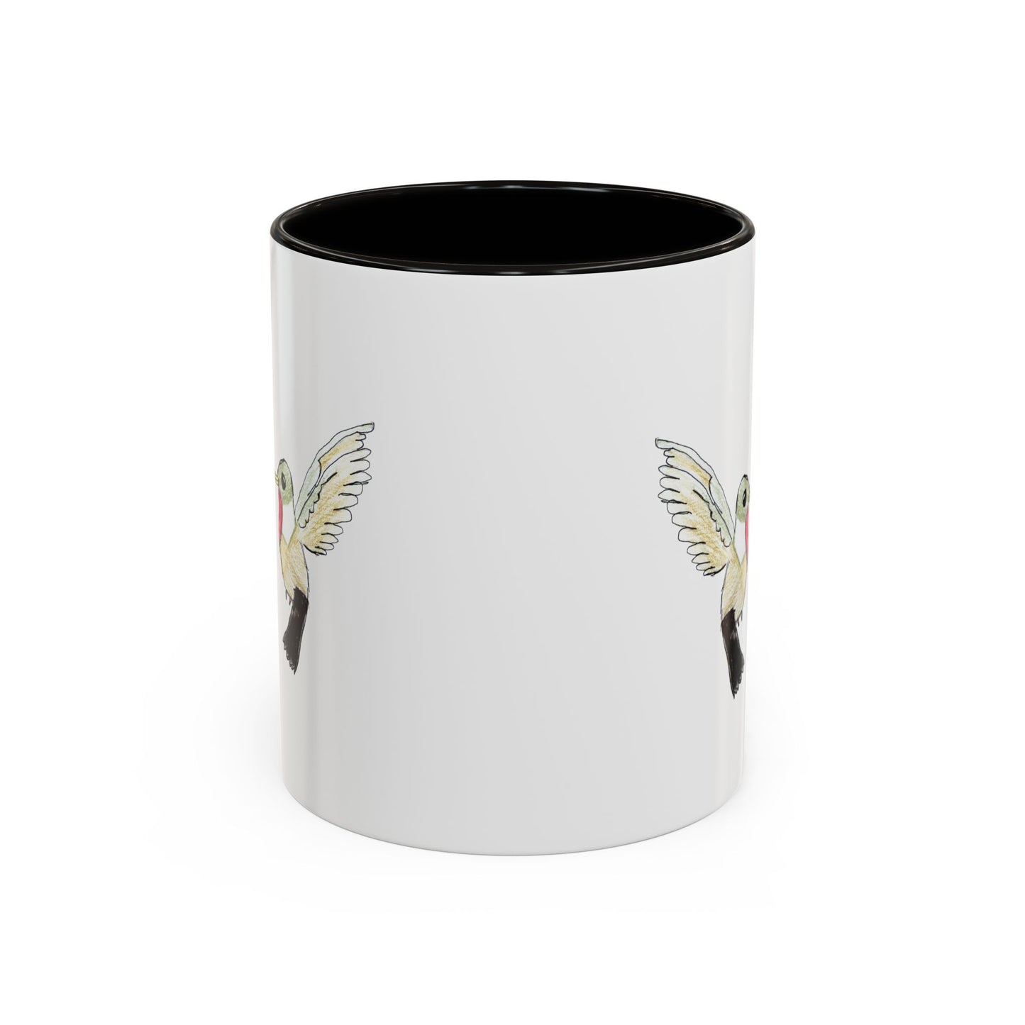 Mug - Green Hummingbird Hand Drawn Design