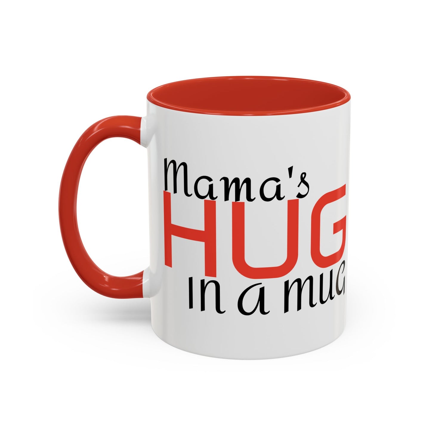 Mug Mama's Hug in Mug with Mama Fox and Baby Fox 11 oz