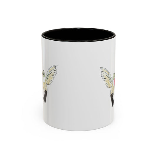 Mug - Green Hummingbird Hand Drawn Design