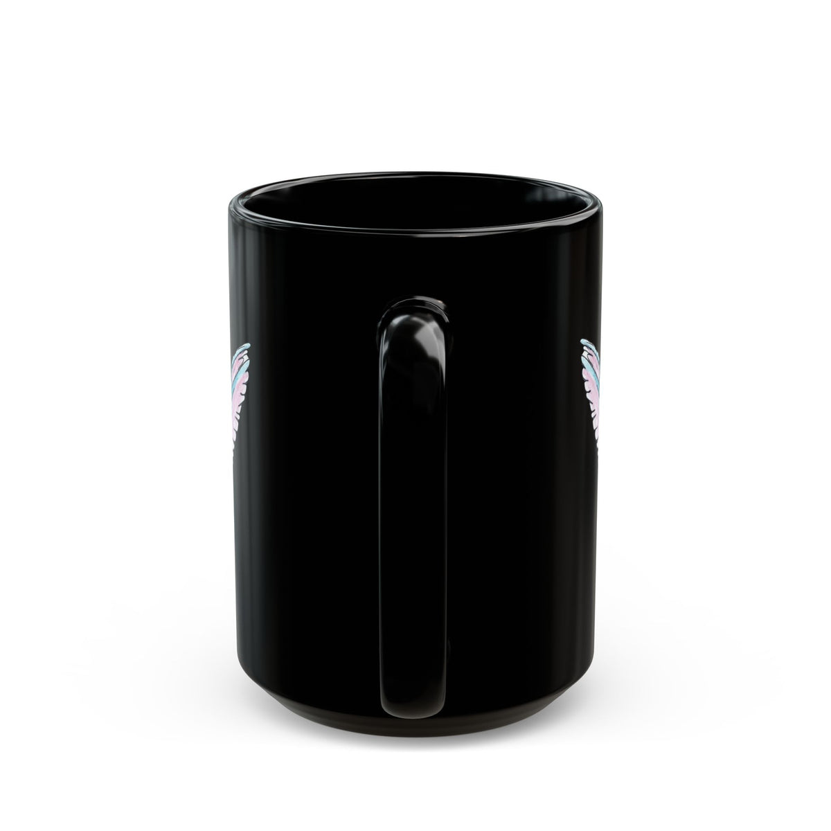 Mug - Hand Drawn Hummingbird and Flower Design