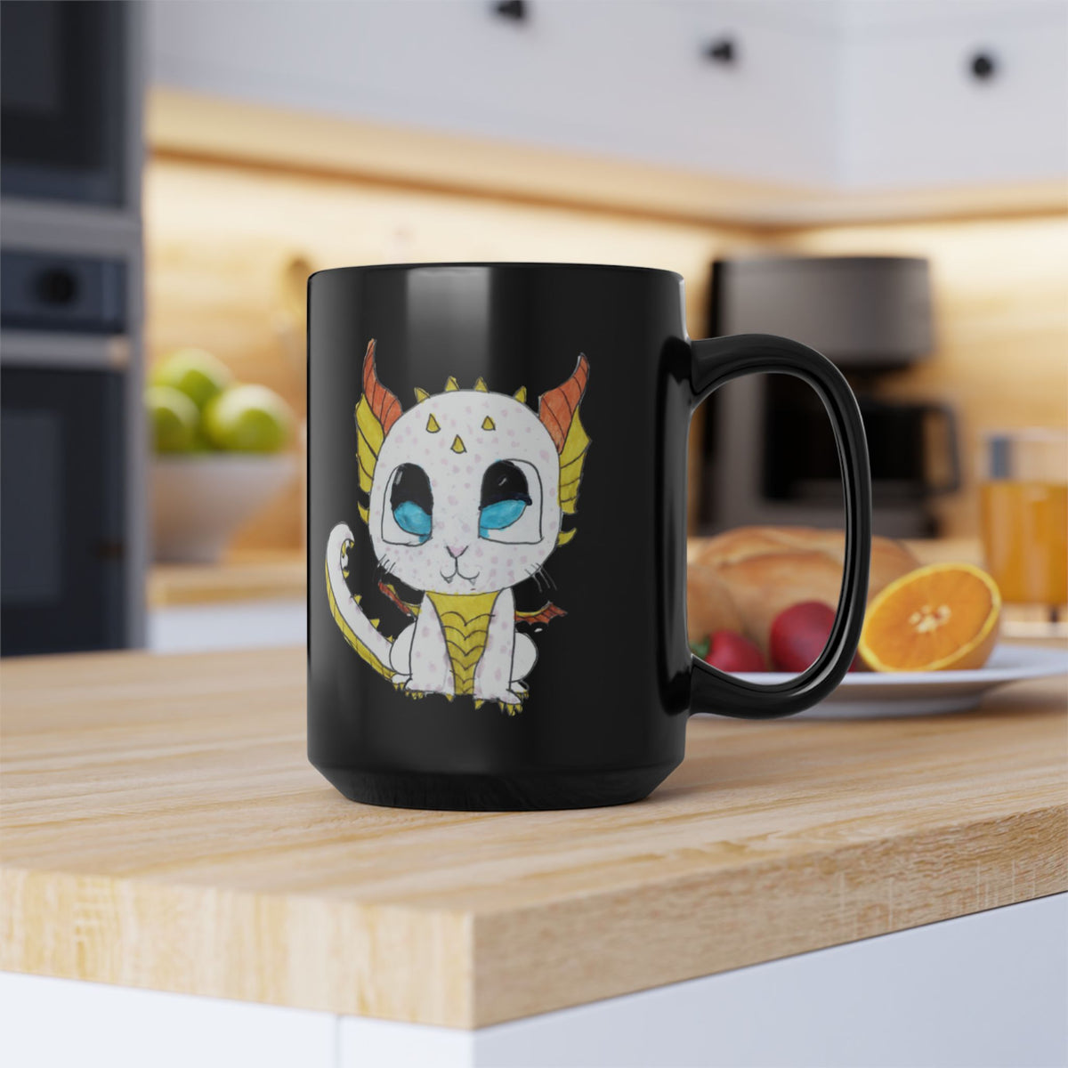 Cat Dragon Best Dad Ever Coffee Mug