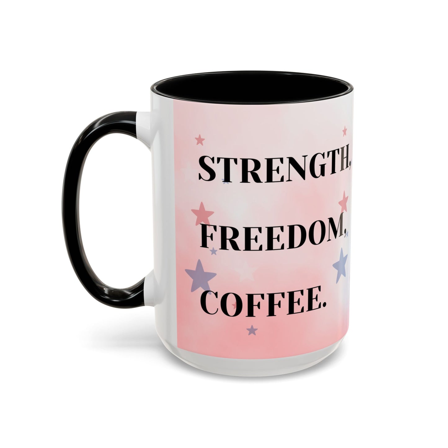 Eagle American Flag Heart - Patriotic Coffee Cup