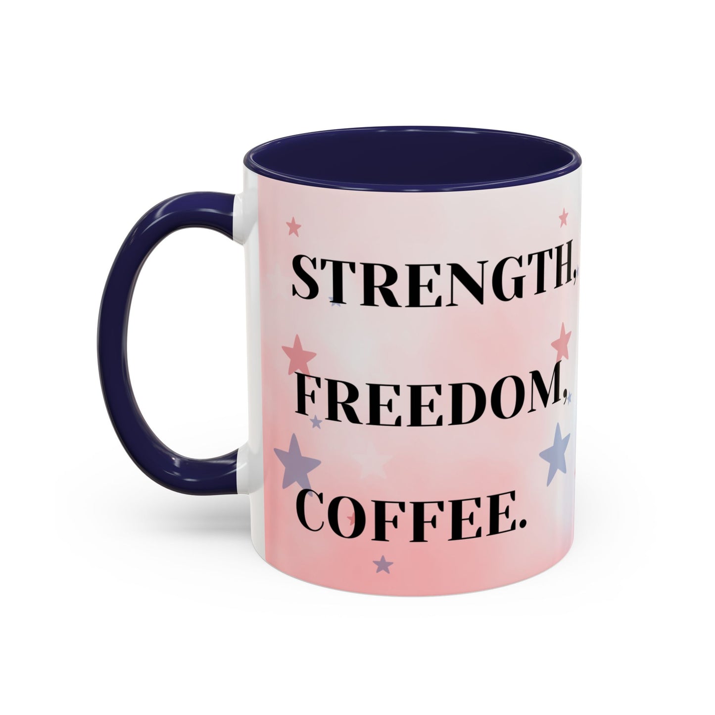 Eagle American Flag Heart - Patriotic Coffee Cup
