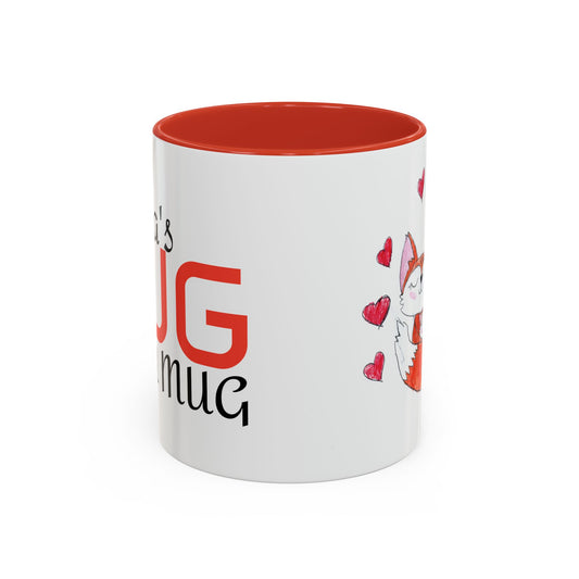 Mug Mama's Hug in Mug with Mama Fox and Baby Fox 11 oz